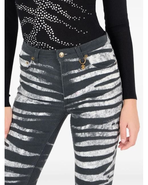 Roberto Cavalli ゼブラ ジーンズ Black
