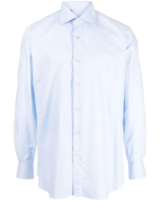 Brioni Langärmeliges Hemd in Blue für Herren