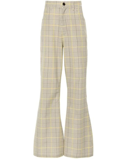 Marni Natural Microcheck Trousers for men
