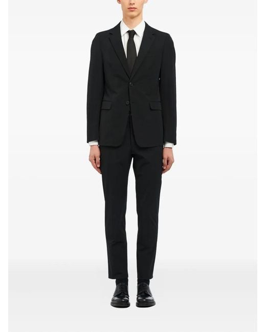 Prada Black Single-Breasted Suit for men