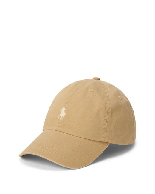 Polo Ralph Lauren Natural Embroidered-Pony Baseball Cap for men