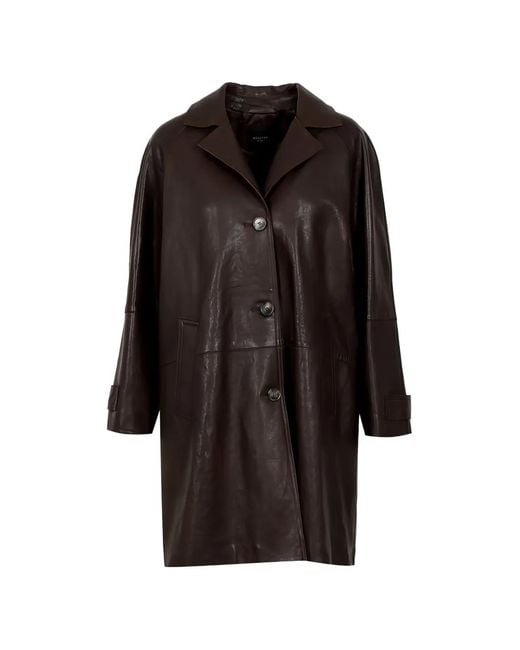 Weekend by Maxmara Black Camino Buttoned Coat