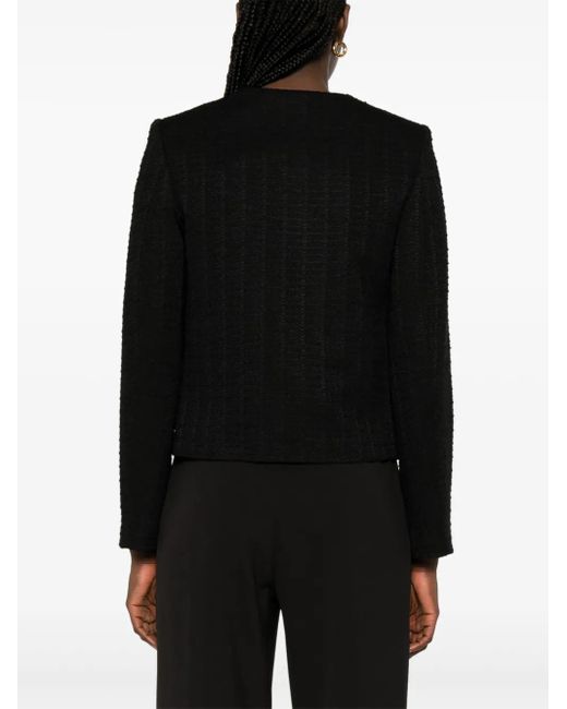 Nissa Black Bow-Detail Jacket