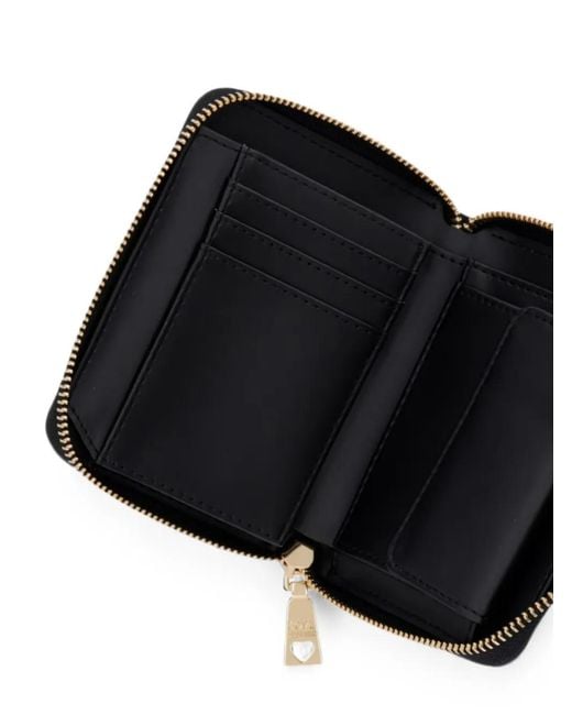 Love Moschino Black Logo-Plaque Wallet