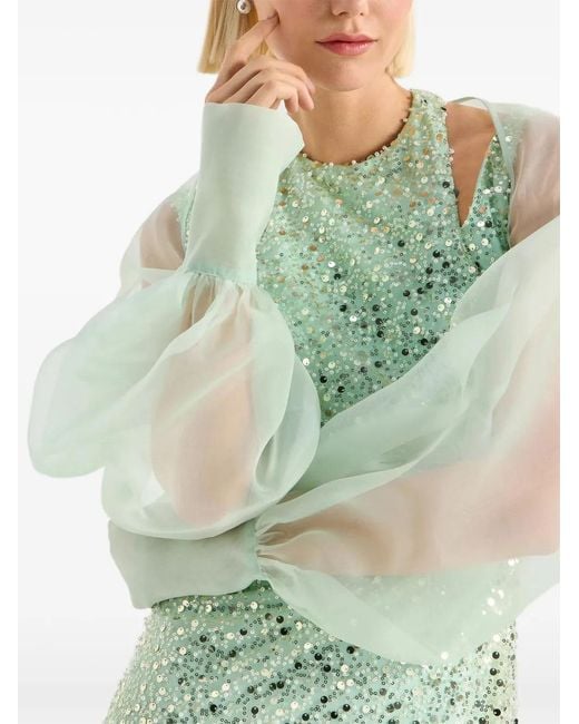 Genny White Silk Bolero Jacket