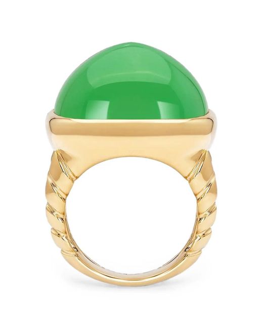 Marina B Red Tigella Chrysoprase Ring