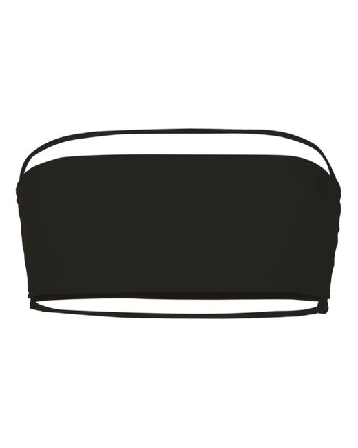 Top de bikini estilo bandeau Gloria Coelho de color Black