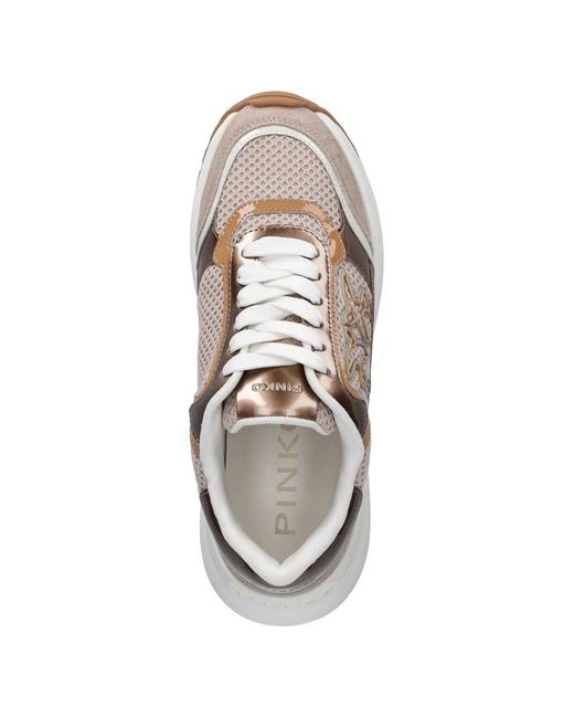 Pinko White Gem 11 Sneakers