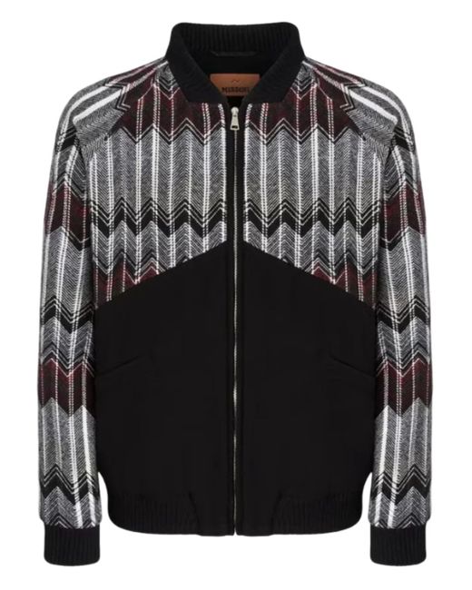 Chaqueta con cremallera Missoni de hombre de color Black