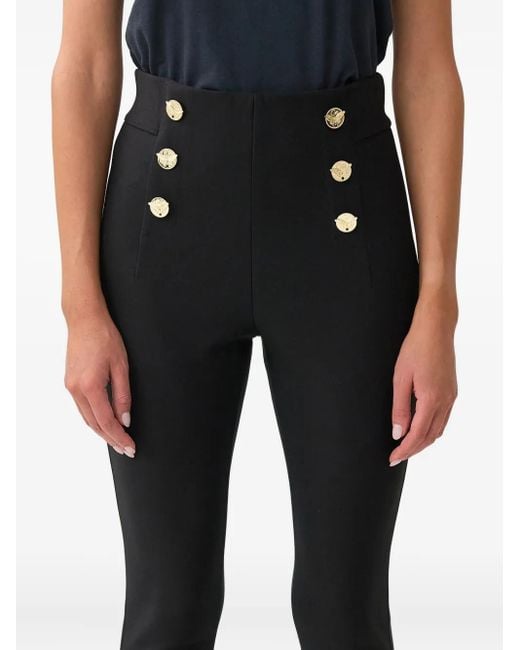 Camilla Black Button-Embellished Trousers