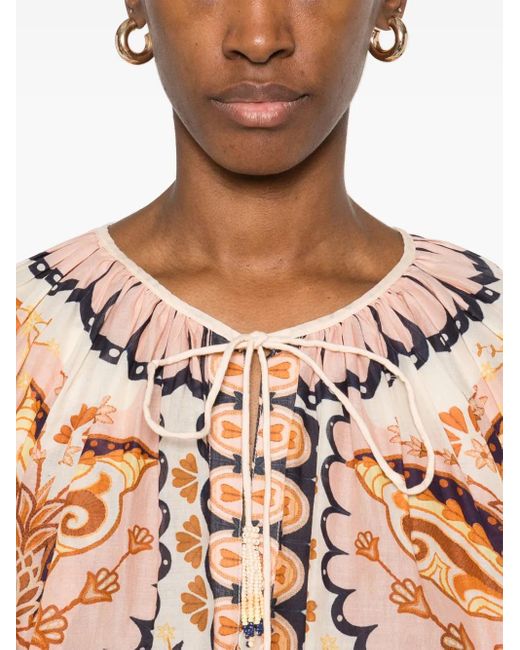 Farm Rio Pink Jaipur Blouse