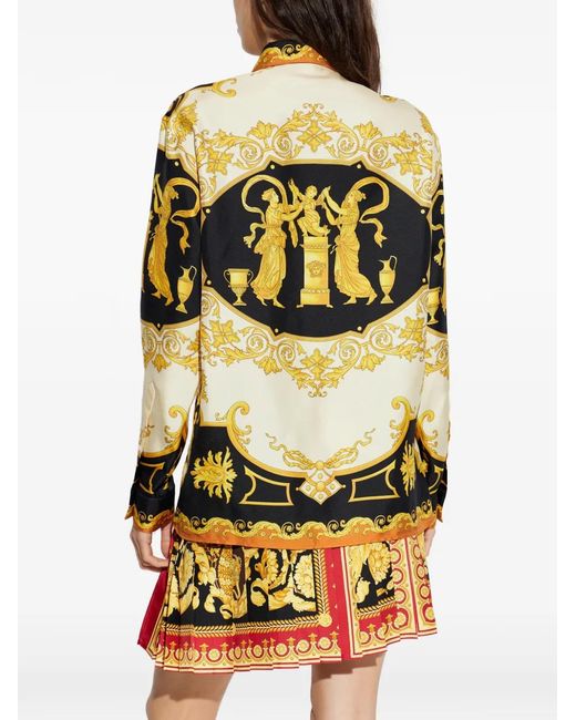 Versace Metallic Printed Shirt