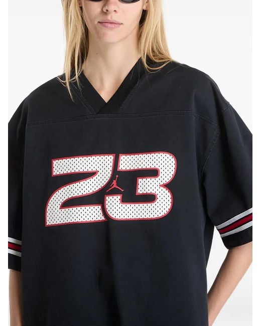 Nike Black Haut Flight En Jersey À Col V