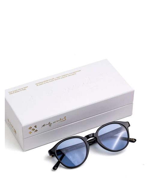 Retrosuperfuture Blue Lunettes De Soleil À Monture Ronde The Warhol