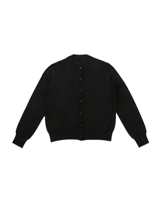 The Row Round Neck Cardigan Black