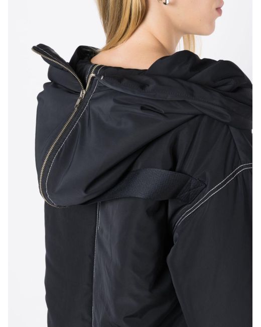 UMA | Raquel Davidowicz Black Hooded Zip-up Padded Coat