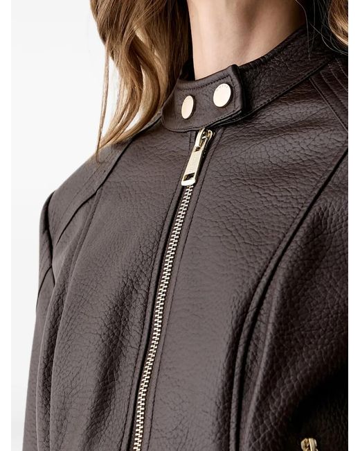 Guess Black Zip-Up Panelled Jacket
