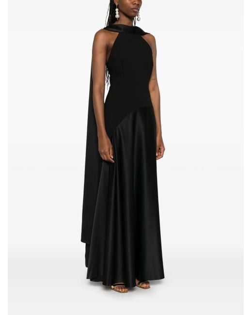Solace London Black The Cece Maxi Dress