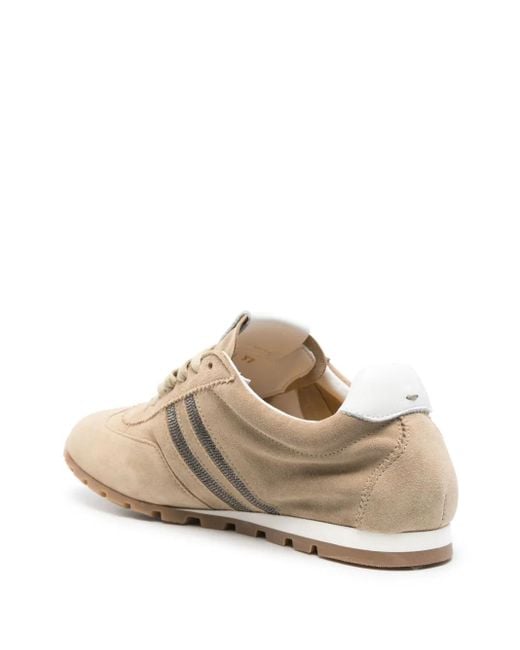 Doucal's Natural Suede Sneakers
