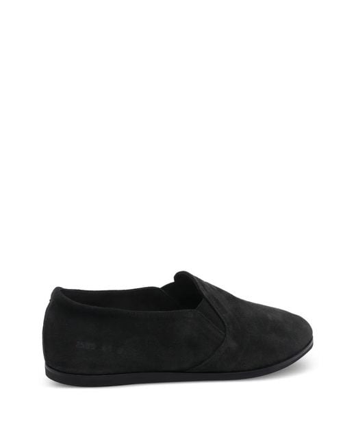 Common Projects Black Round Toe Suede Sneakers for men