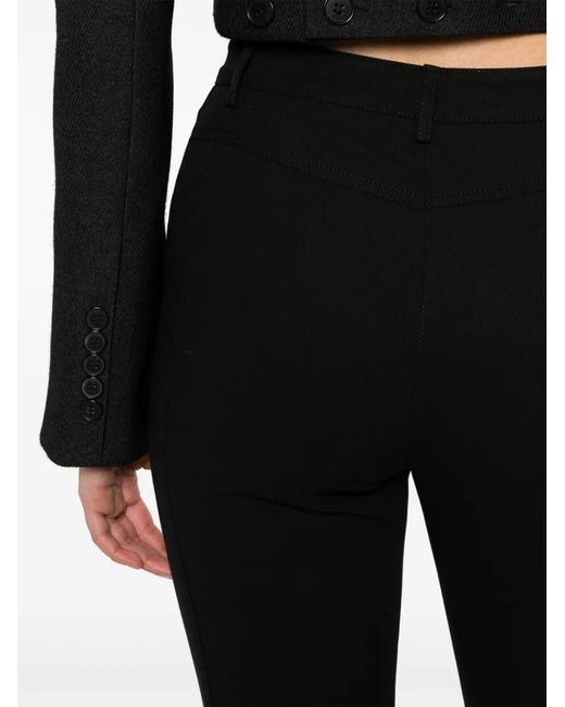 Pinko Black High-Waisted Tailored Trousers