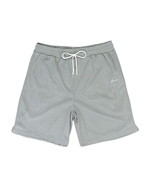 Sinclair Men's Gray Logo-Embroidered Shorts