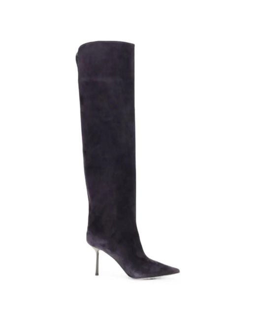 Le Silla Blue Bella Pointed-Toe Boots