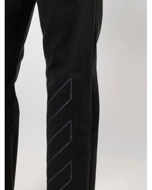 Off-White c/o Virgil Abloh Blue Diag Slim-Fit Jeans for men