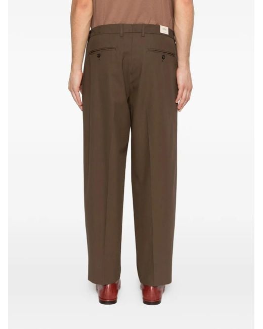 Briglia 1949 Gray Pleated Trousers for men
