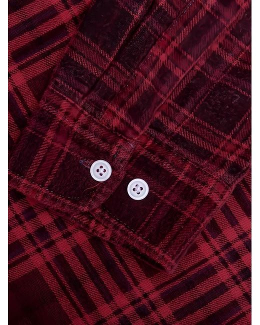 Needles Red Patterned Shirt for men