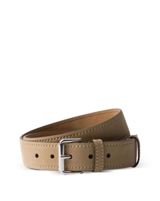 Prada Brown Nubuck Leather Belt for men