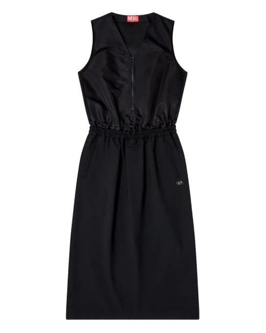 Vestido midi D-Ruid-R2 DIESEL de color Black