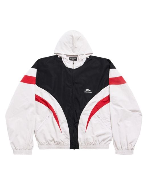 Balenciaga Red 3b Sports Icon Tracksuit Jacket for men
