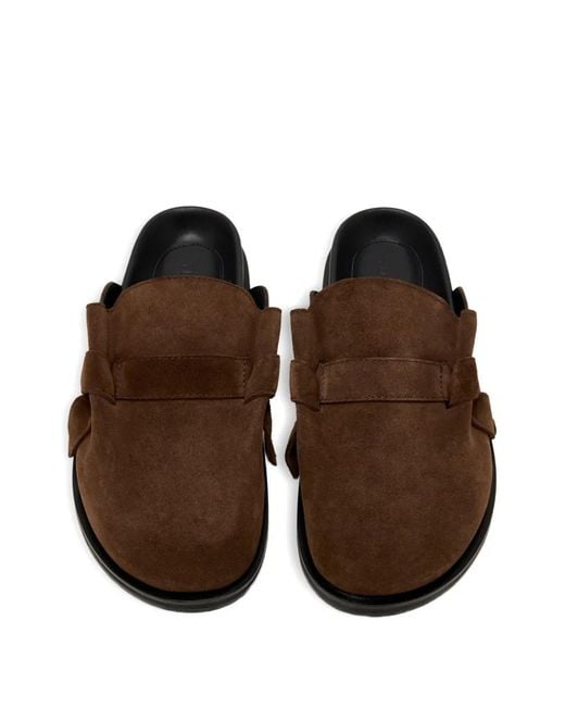 Yuzefi Brown Knotted Mules