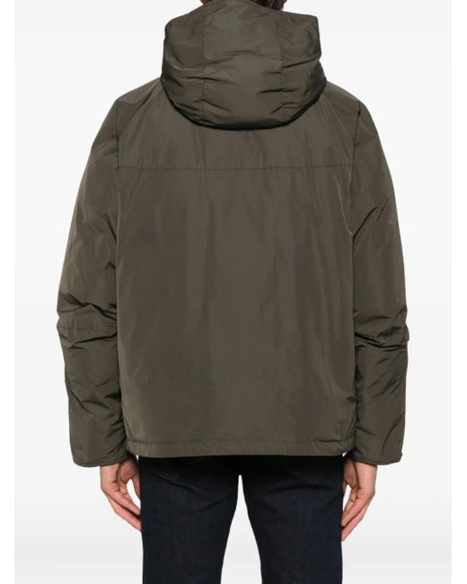 Aspesi Green Hooded Padded Jacket for men