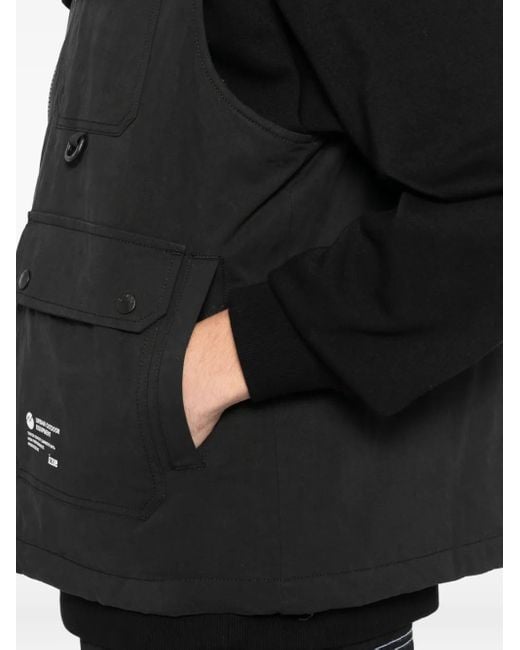 Izzue Bodywarmer Met Logopatch in het Black voor heren