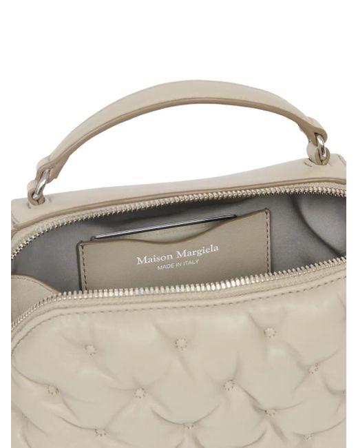 Maison Margiela Natural Glam Slam Embroidery Trapezoid Tote Bag