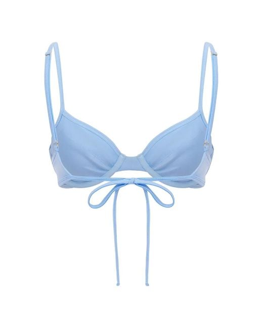 FAE SWIM Blue Gigi Bikini Top