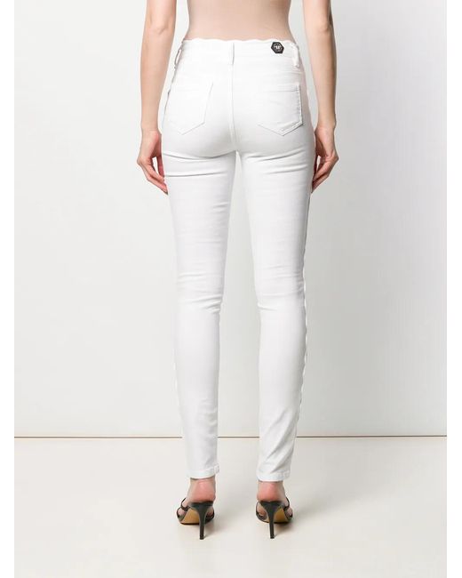 Vaqueros Pitillo Statement Philipp Plein de color White