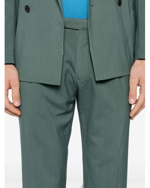 Boglioli Green Virgin-Wool Suit for men