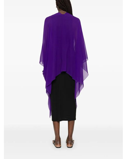 Stephan Janson Purple Draped Coat