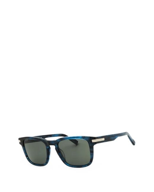 Zeiss Green Rectangle-Frame Sunglasses for men