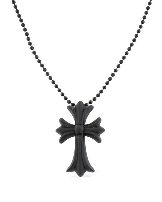 Chrome Hearts Metallic Cross-Pendant Necklace for men