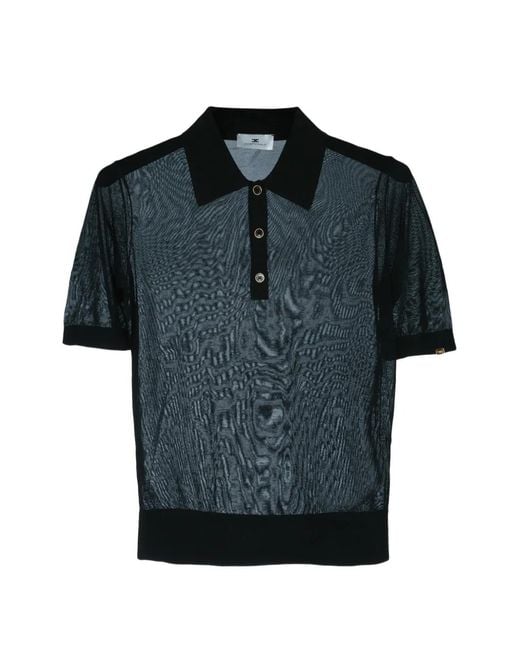 Elisabetta Franchi Blue Short-Sleeve Knitwear