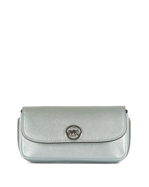 MICHAEL Michael Kors Gray Chain Flap Shoulder Bag