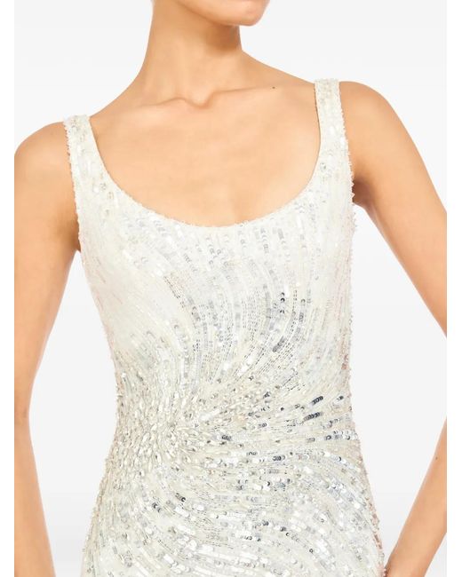 Jenny Packham White Noella Mini Dress