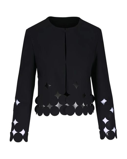 Veste Crop À Découpes Akris Punto en coloris Black