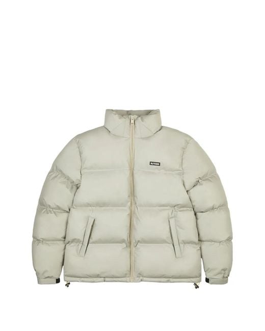 Iuter White Hooded Puffer Jacket for men