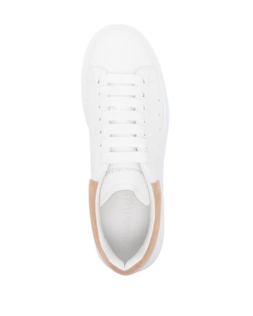 Alexander McQueen Sneakers mit Wildledereinsatz in White für Herren