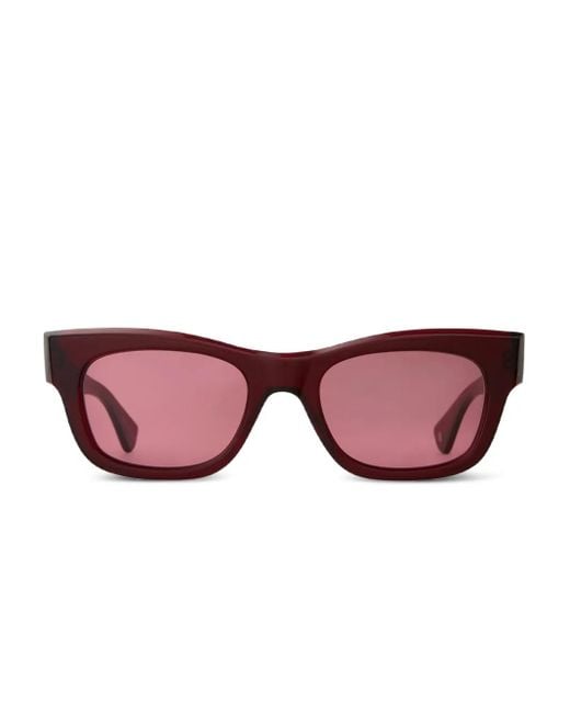 Garrett Leight Pink Woz Square-Frame Sunglasses